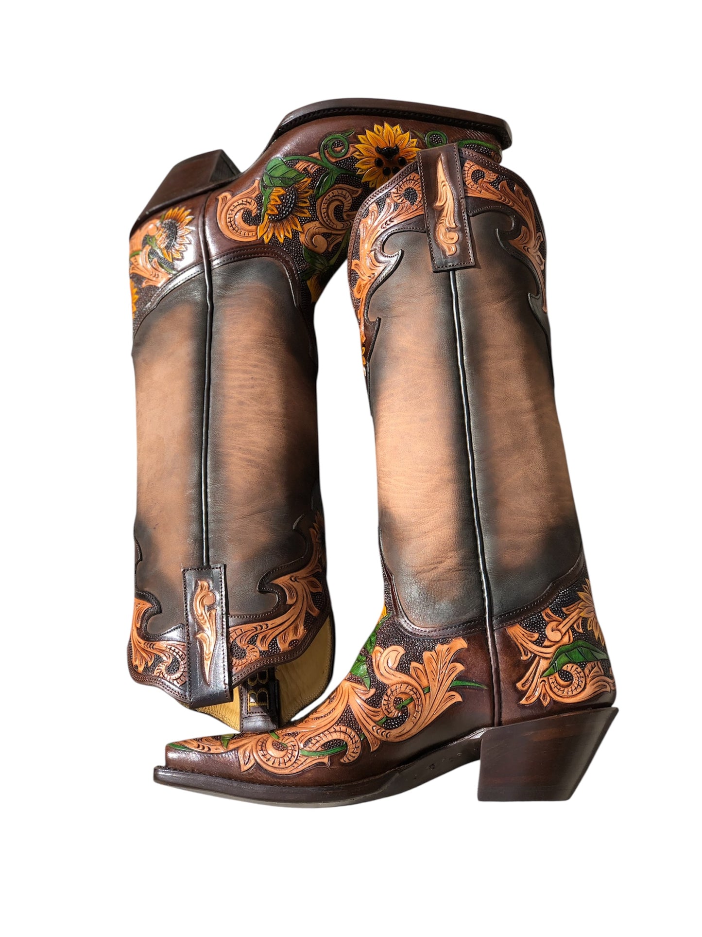 Original sunflower boots (( snip toe )) by Boltsbootsbrand