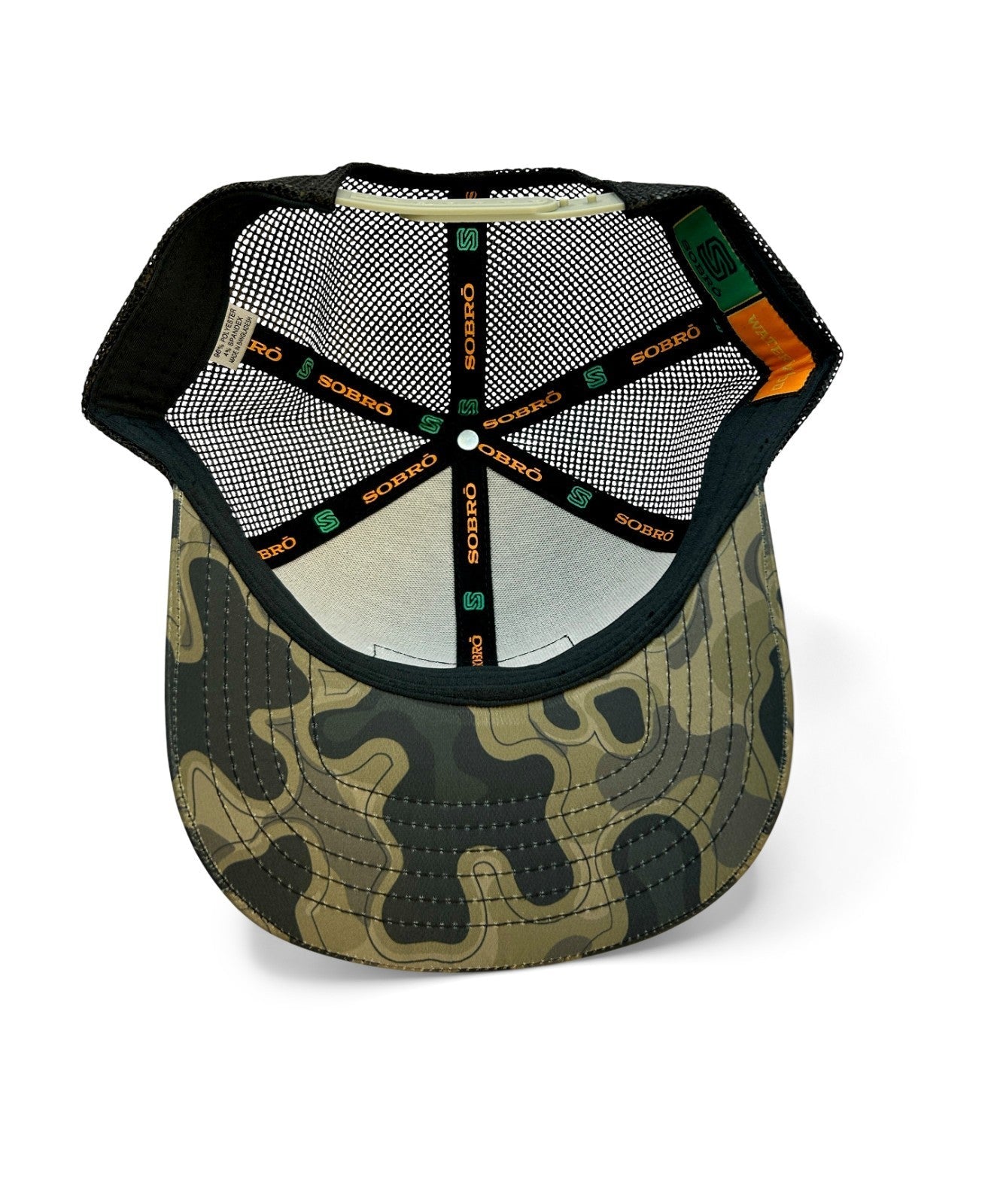 Blackbeard’s Flag Patch Hat | Sobro Waterwood Performance Mesh Hat Black Camo