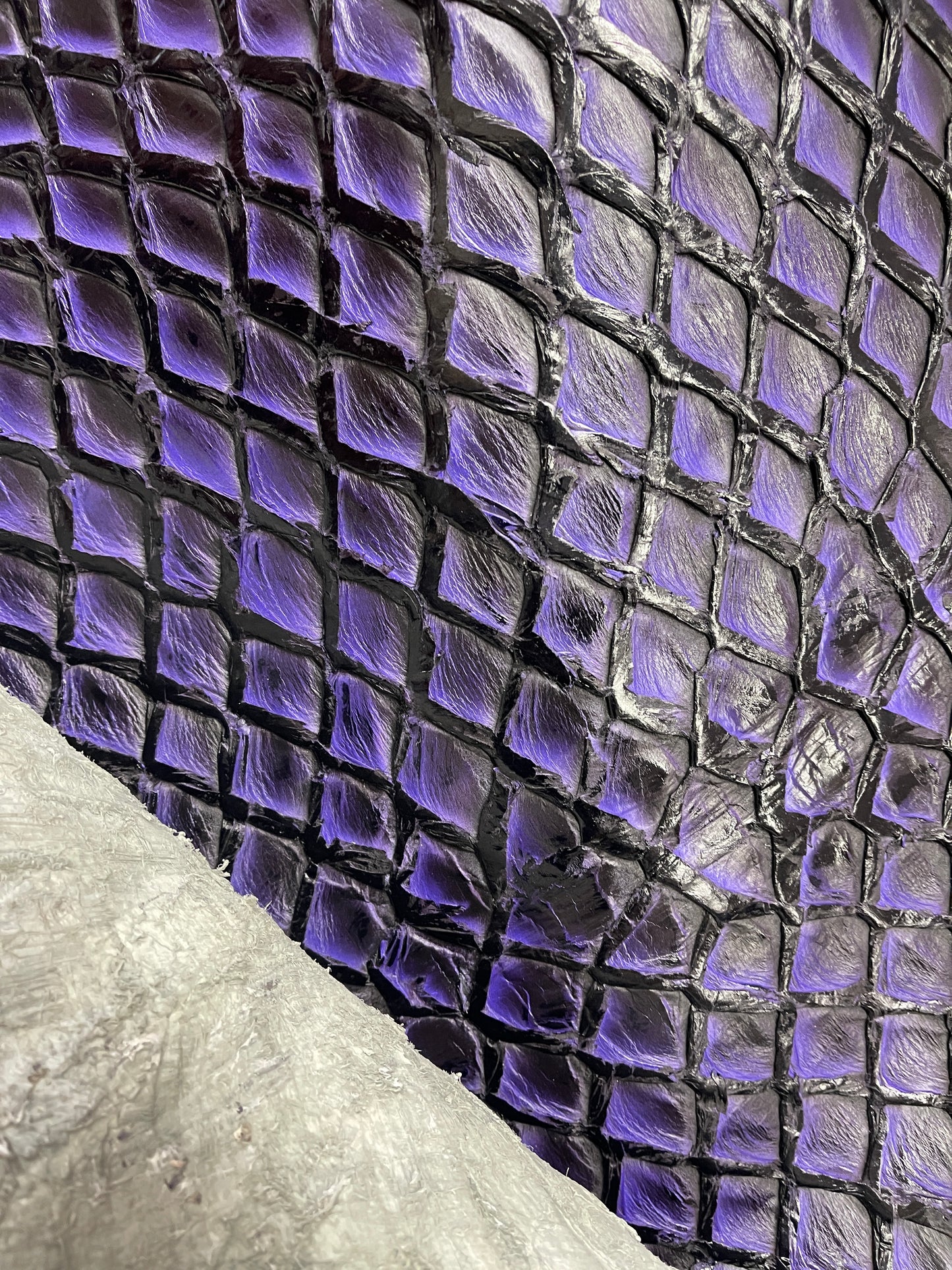 Purple fish boots by Boltsbootsbrand