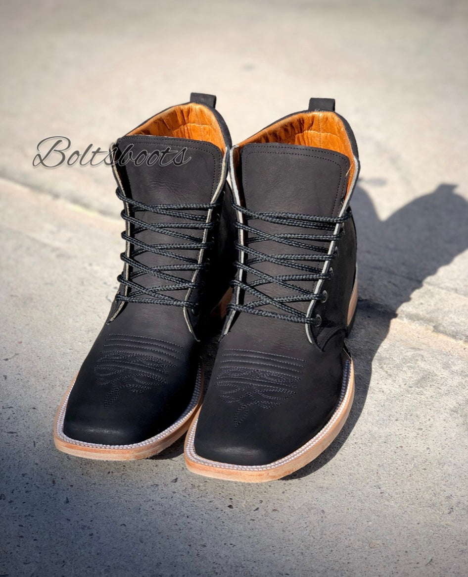 F black Laced up by Boltsbootsbrand