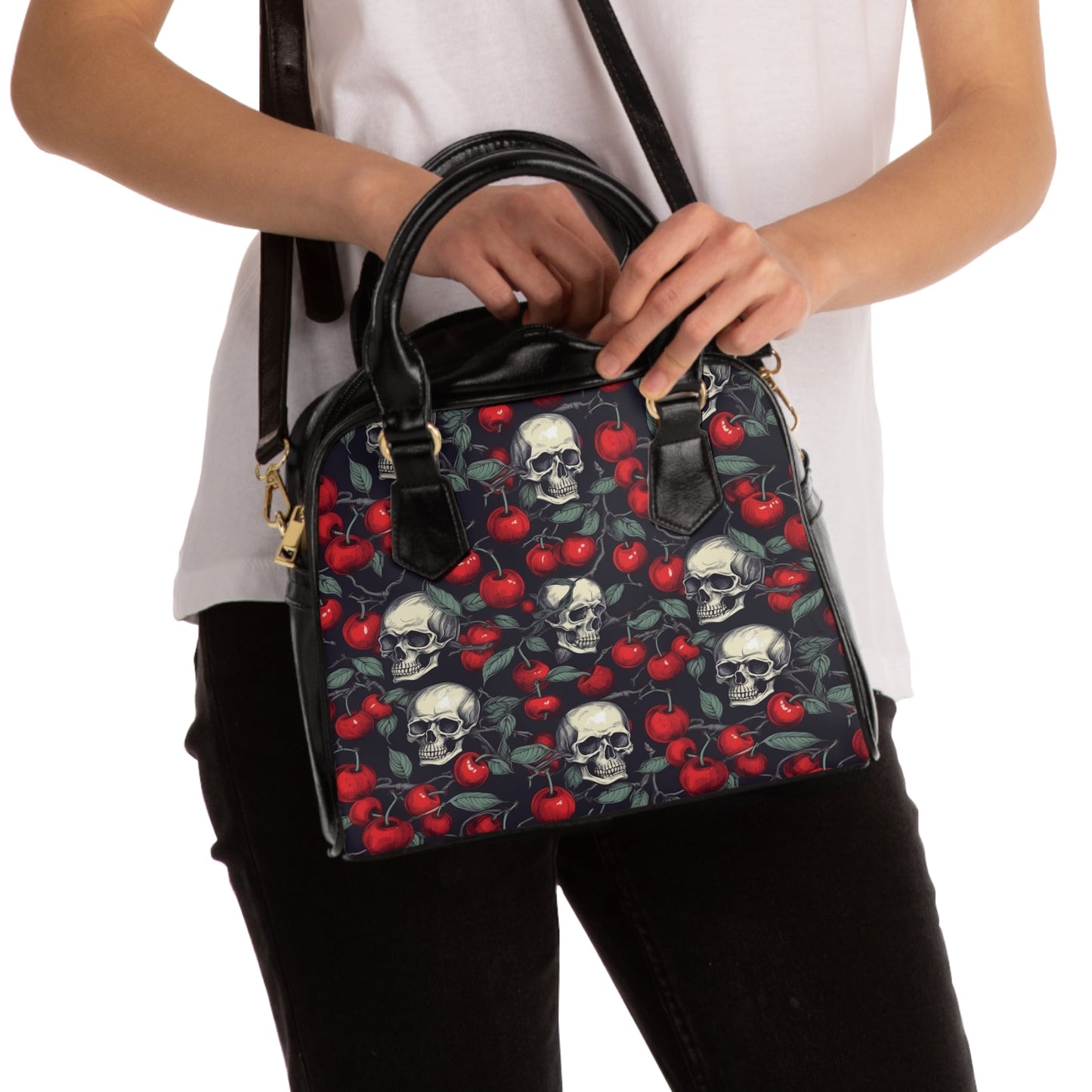 Crimson Skull Handbag