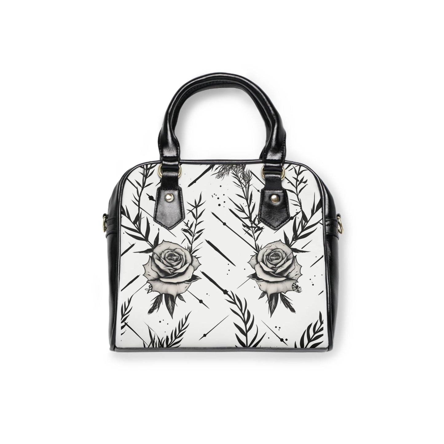 Dark Garden Rose Handbag