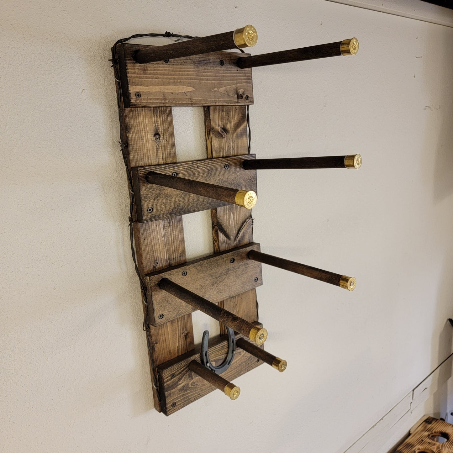 3 Cowboy Hat Rack Vertical | Cowboy Hat Holder | Rustic Western Hat Display | Handcrafted Wooden Organizer | Space-Saving Home Decor | Made in USA