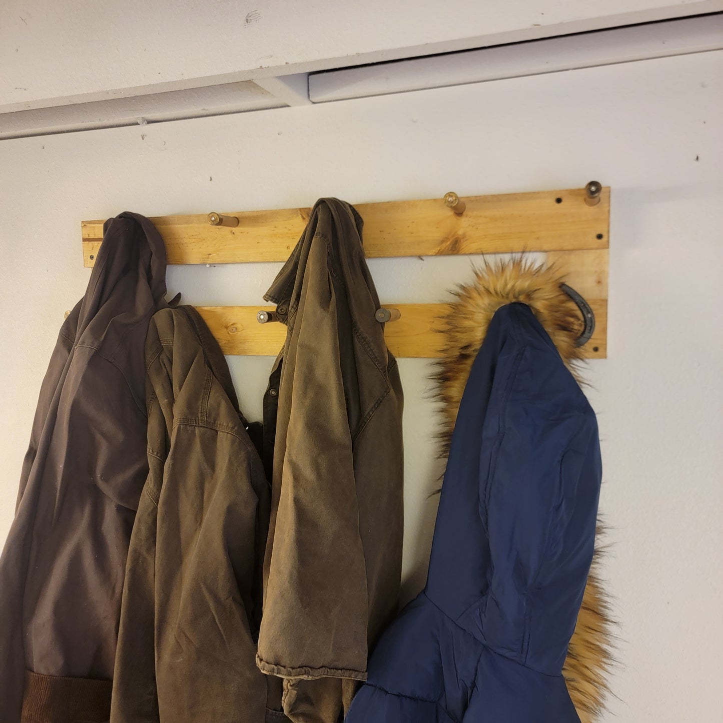 9 Coat Rack | Rustic Western Display | Handcrafted Wooden Organizer | Space-Saving Home Decor | Made in USA