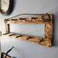 9 Coat Rack | Rustic Western Display | Handcrafted Wooden Organizer | Space-Saving Home Decor | Made in USA