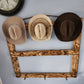 9 Cowboy Hat Rack | Cowboy Hat Holder | Rustic Western Hat Display | Handcrafted Wooden Organizer | Space-Saving Home Decor | Made in USA