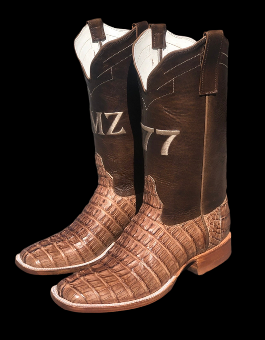 Light brown caiman tail Boltsboots signature