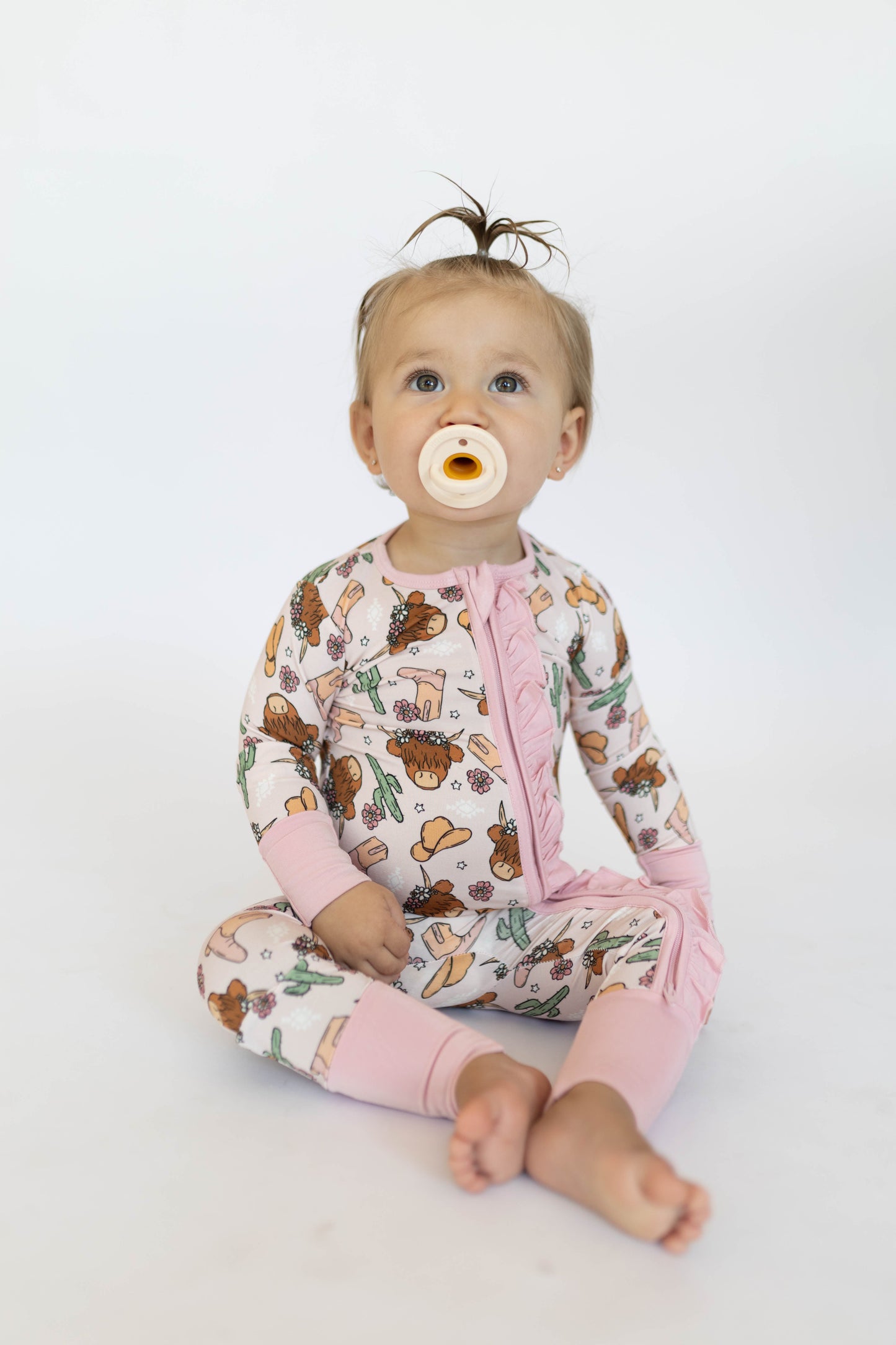 Pink Highland Cow Loveralls