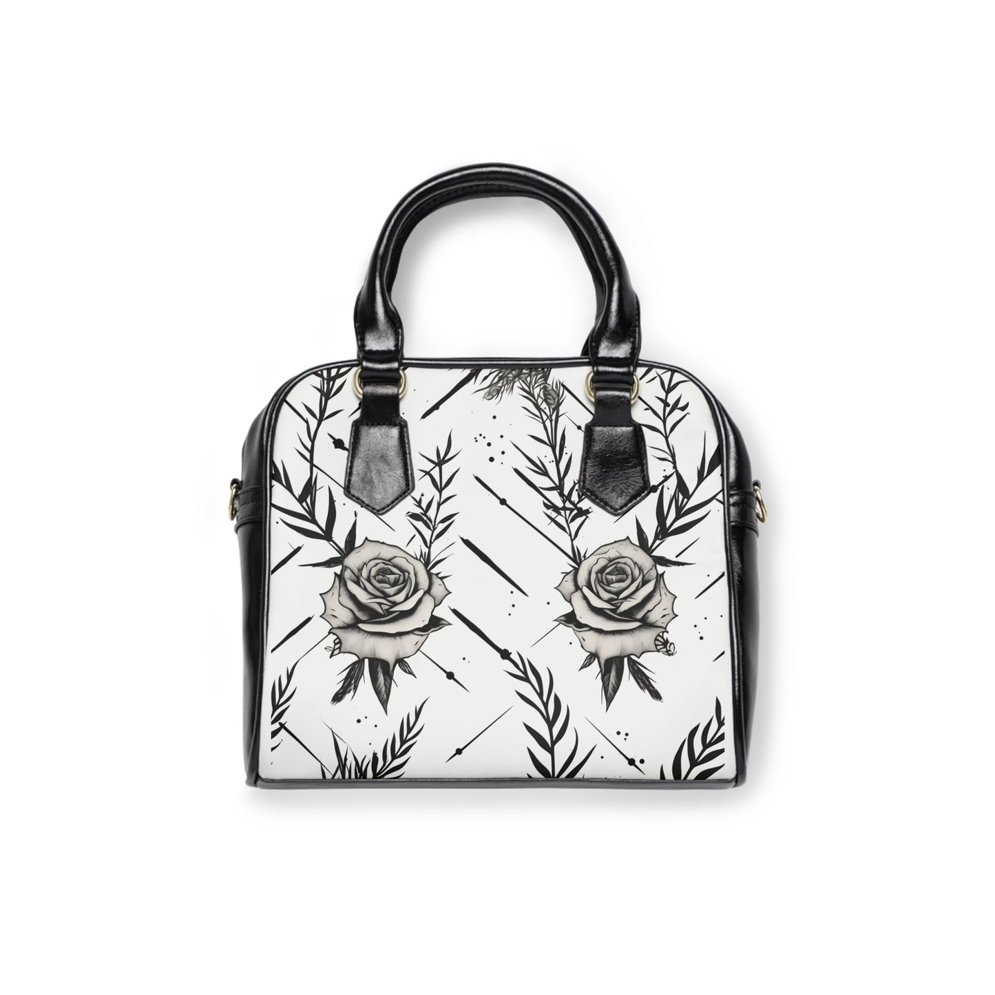Dark Garden Rose Handbag