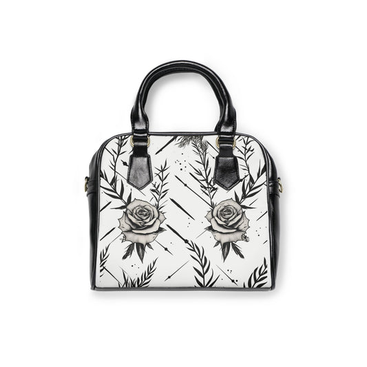 Dark Garden Rose Handbag