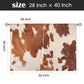 Cowhide Print Window Curtains 28"x40" (2-Piece) Made in America