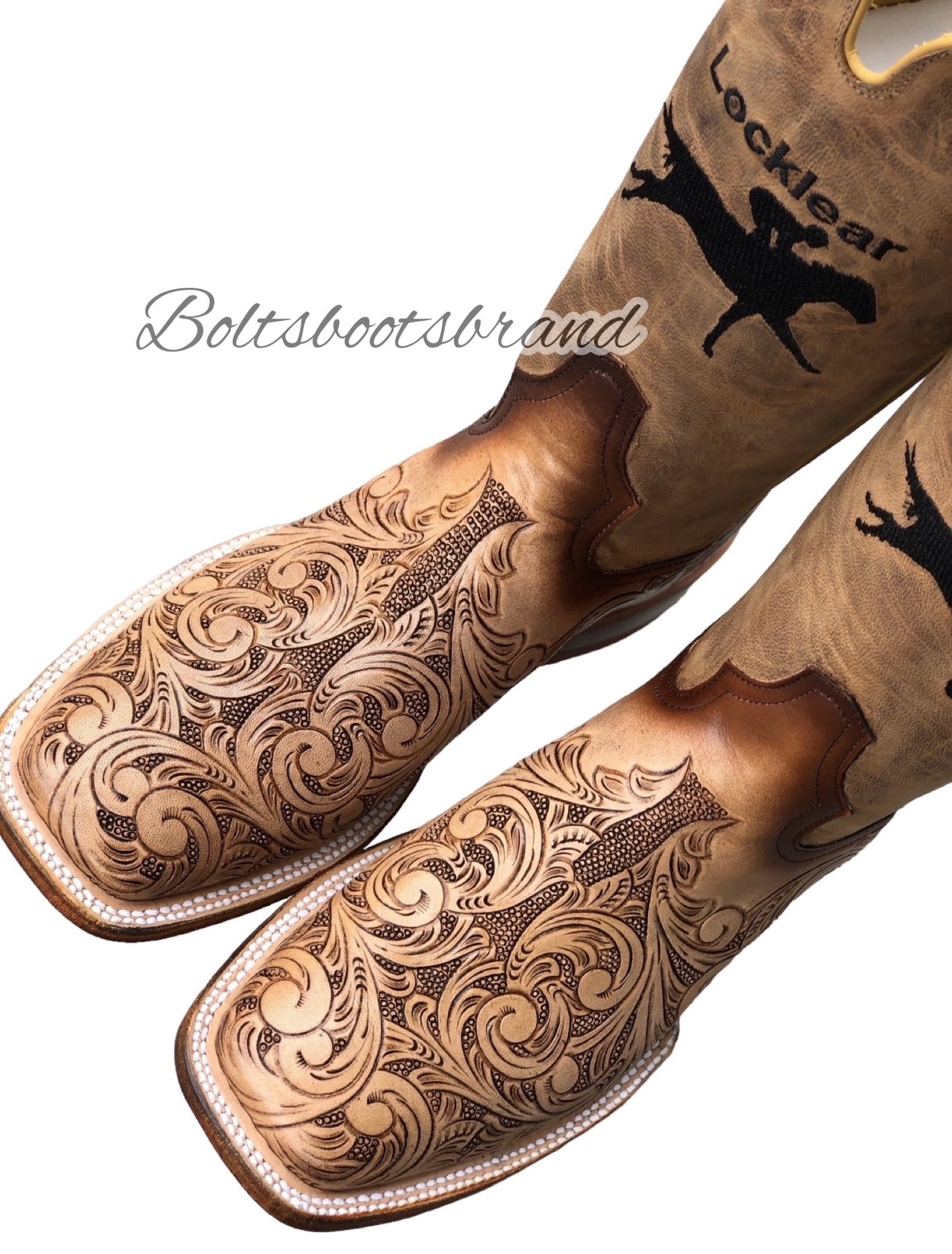 Scroll handtooled design