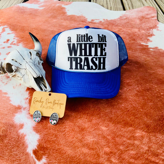 A Little Bit White Trash Western Trucker Hat