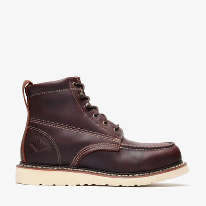 FRONTIER CLASSIC 6" MOC TOE BURGUNDY XL
