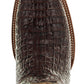Brown Caiman Belly Print Men's Cowboy Boots H4001