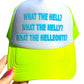 Trucker Hat - What the Helly Teal Puff