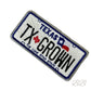 Tx grown embroidered patch