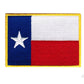 Texas flag embroidered patch