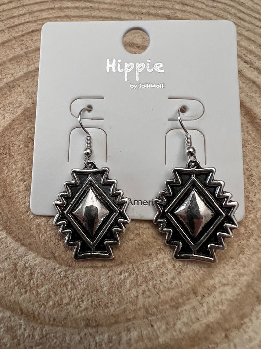 Southwestern Concho Dangle Earrings