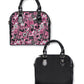 Hearts In Black Handbag