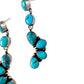 Corrales Authentic Blue Ridge Turquoise Earrings