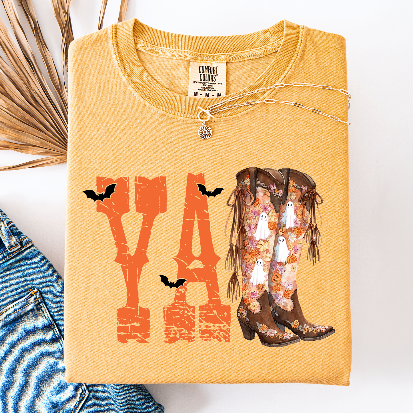 Y'all, Cowboy Boots, Western, Halloween, Autumn, Fall, Comfort Colors T-Shirt