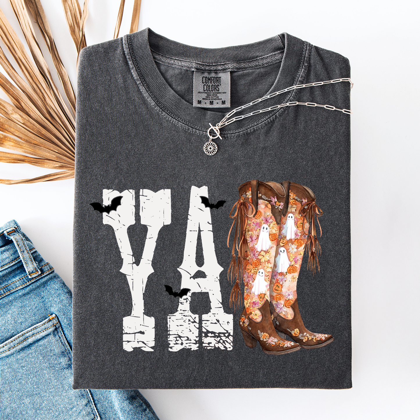 Y'all, Cowboy Boots, Western, Halloween, Autumn, Fall, Comfort Colors T-Shirt