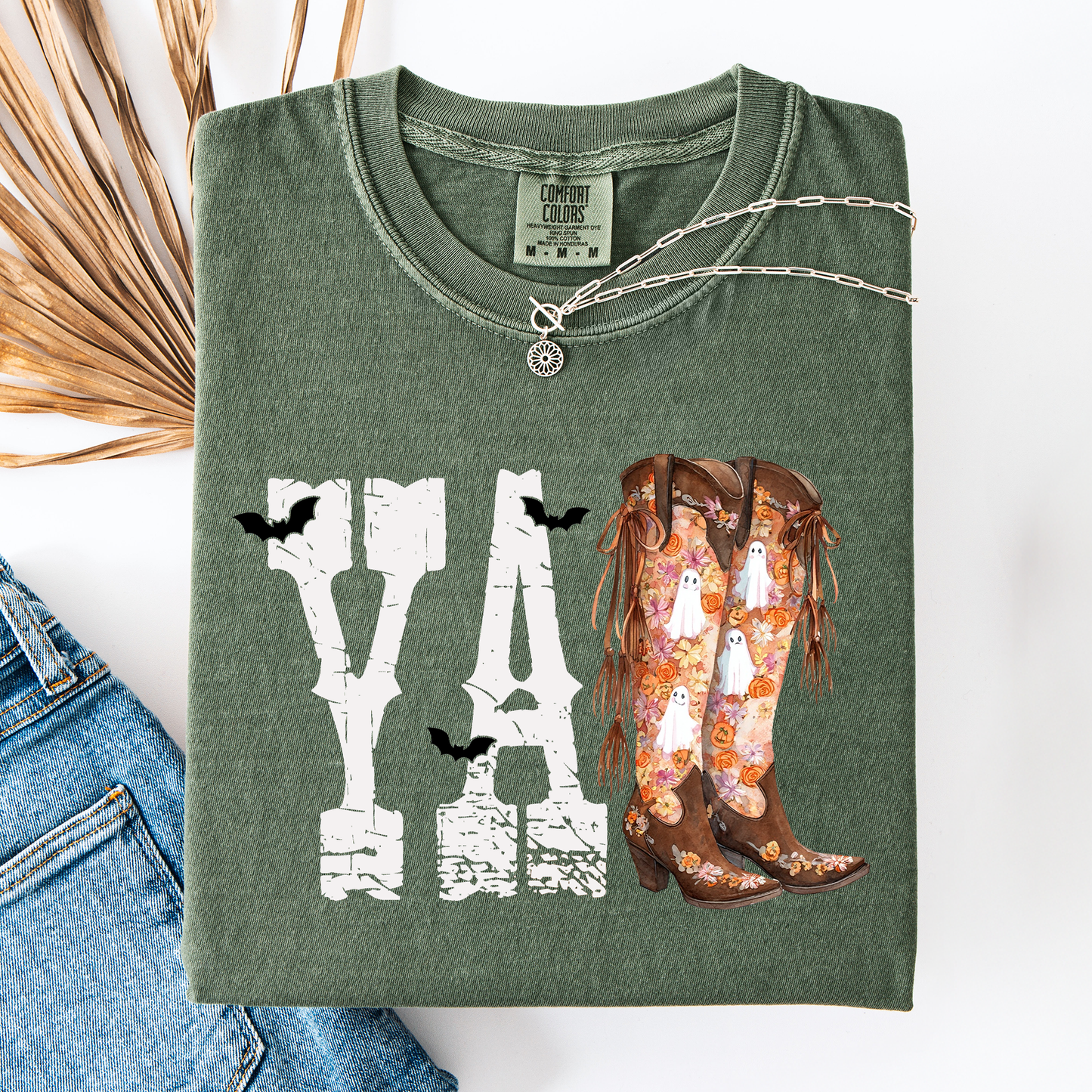 Y'all, Cowboy Boots, Western, Halloween, Autumn, Fall, Comfort Colors T-Shirt