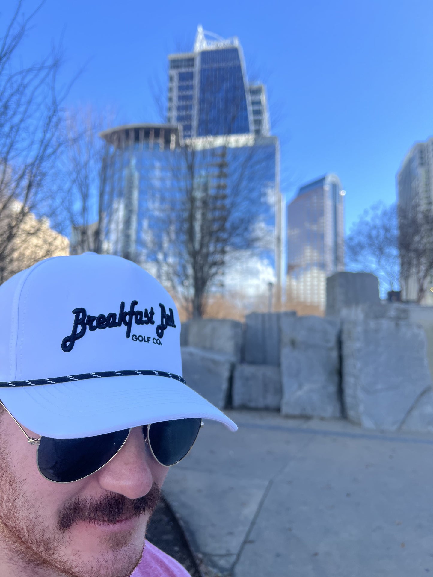 Breakfast Ball – White Performance Snapback