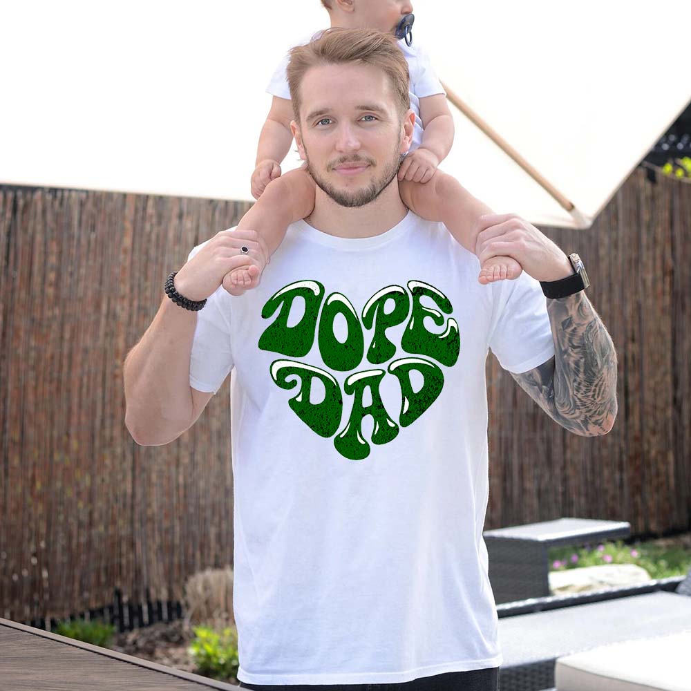 Dope Dad Retro Graphic T-Shirt – Cool Father's Day Gift