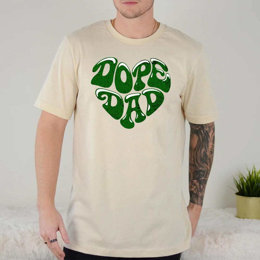 Dope Dad Retro Graphic T-Shirt – Cool Father's Day Gift