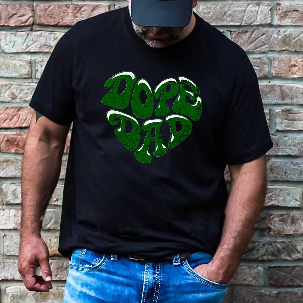 Dope Dad Retro Graphic T-Shirt – Cool Father's Day Gift