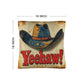 Vintage Western Yeehaw Throw Pillow Case 18 x 18 Made in America