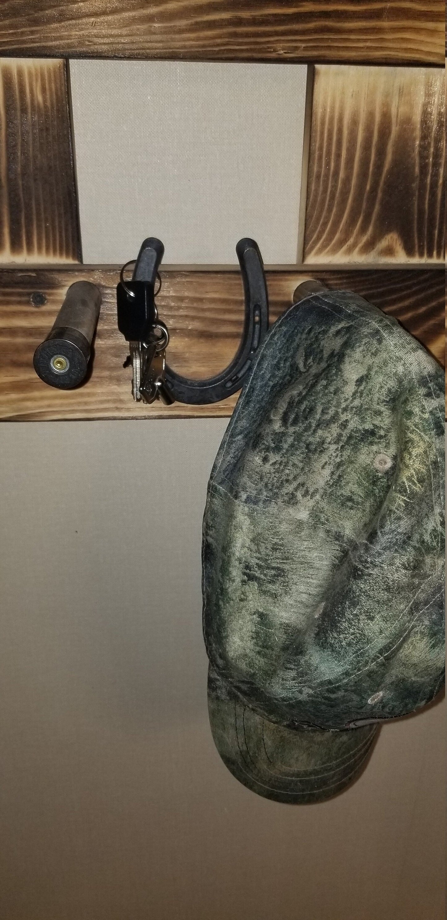 2 Cowboy Hat Rack Vertical | Cowboy Hat Holder | Rustic Western Hat Display | Handcrafted Wooden Organizer | Space-Saving Home Decor | Made in USA