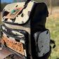 Genuine Western Cowhide Leather Backpack Diaper Bag Personal Item carry-on luggage
