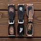 Men’s Western Tooled Leather Watch Band by Double B Wild Rags Fits 42mm 44mm 45mm