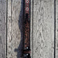 Genuine Leather Western Belt with tooled and Seed Bead details a Double B Wild Rags