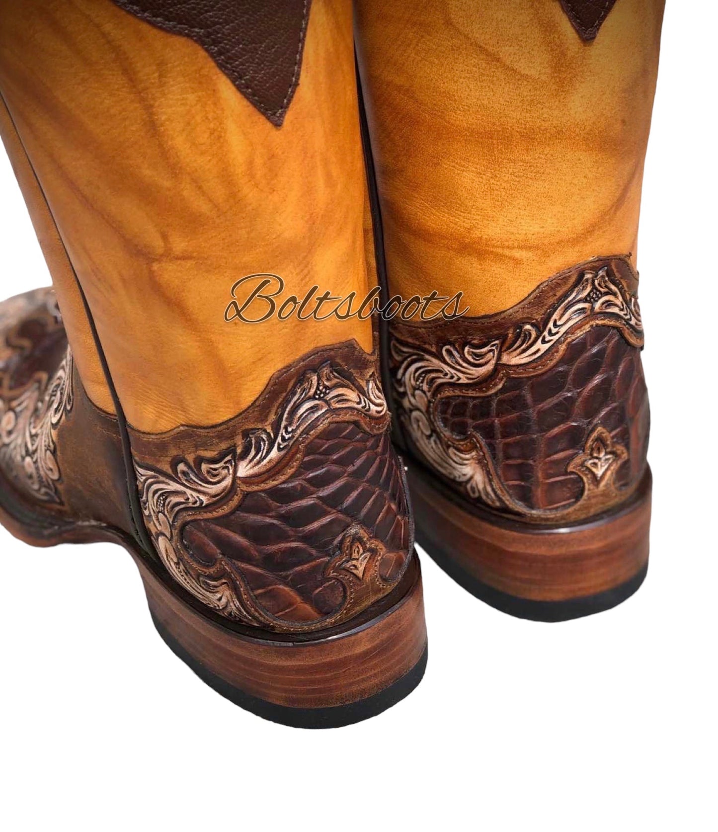 Dakota handtooled men’s signature by Boltsbootsbrand