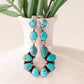 Corrales Authentic Blue Ridge Turquoise Earrings