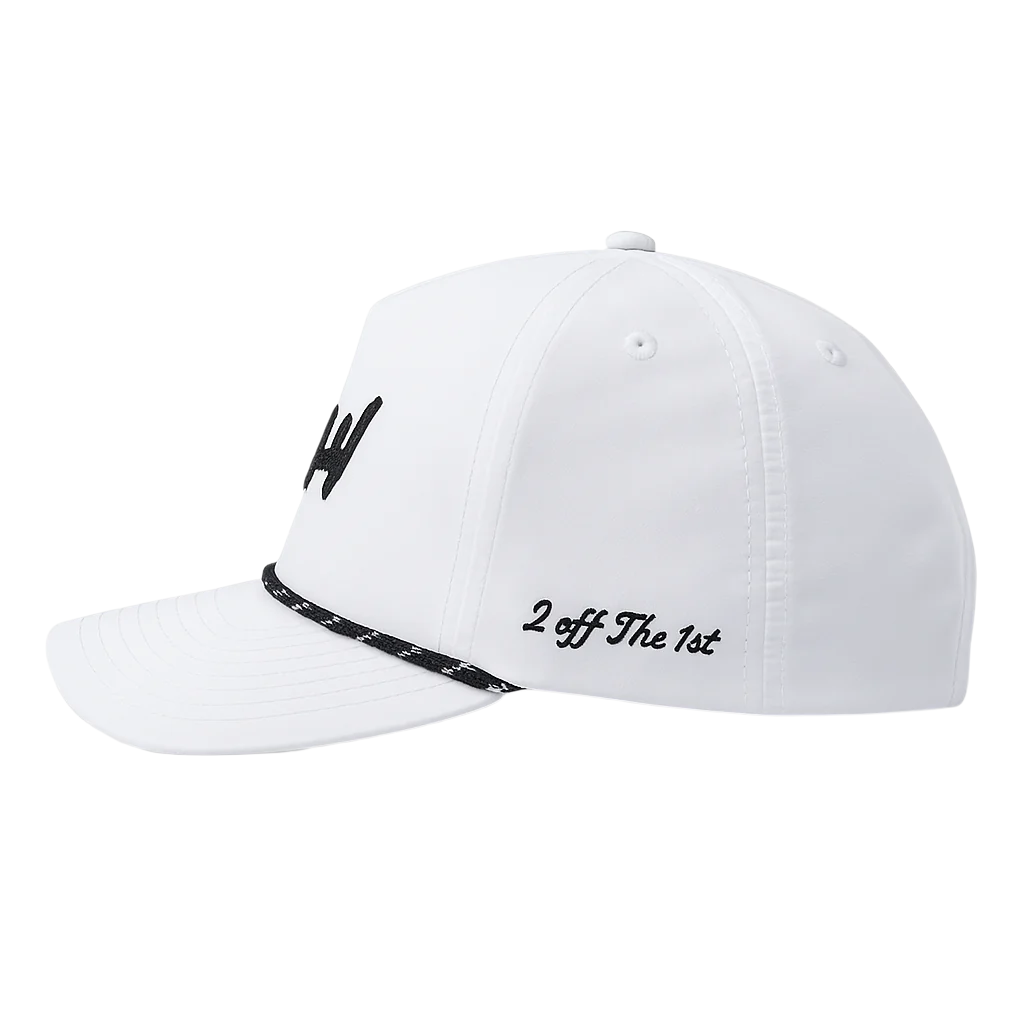 Breakfast Ball – White Performance Snapback