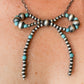 Navajo Pearl and Turquoise Bow Necklace