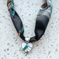 Clayton Tom Turquoise Pendant on Silk Scarf Necklace