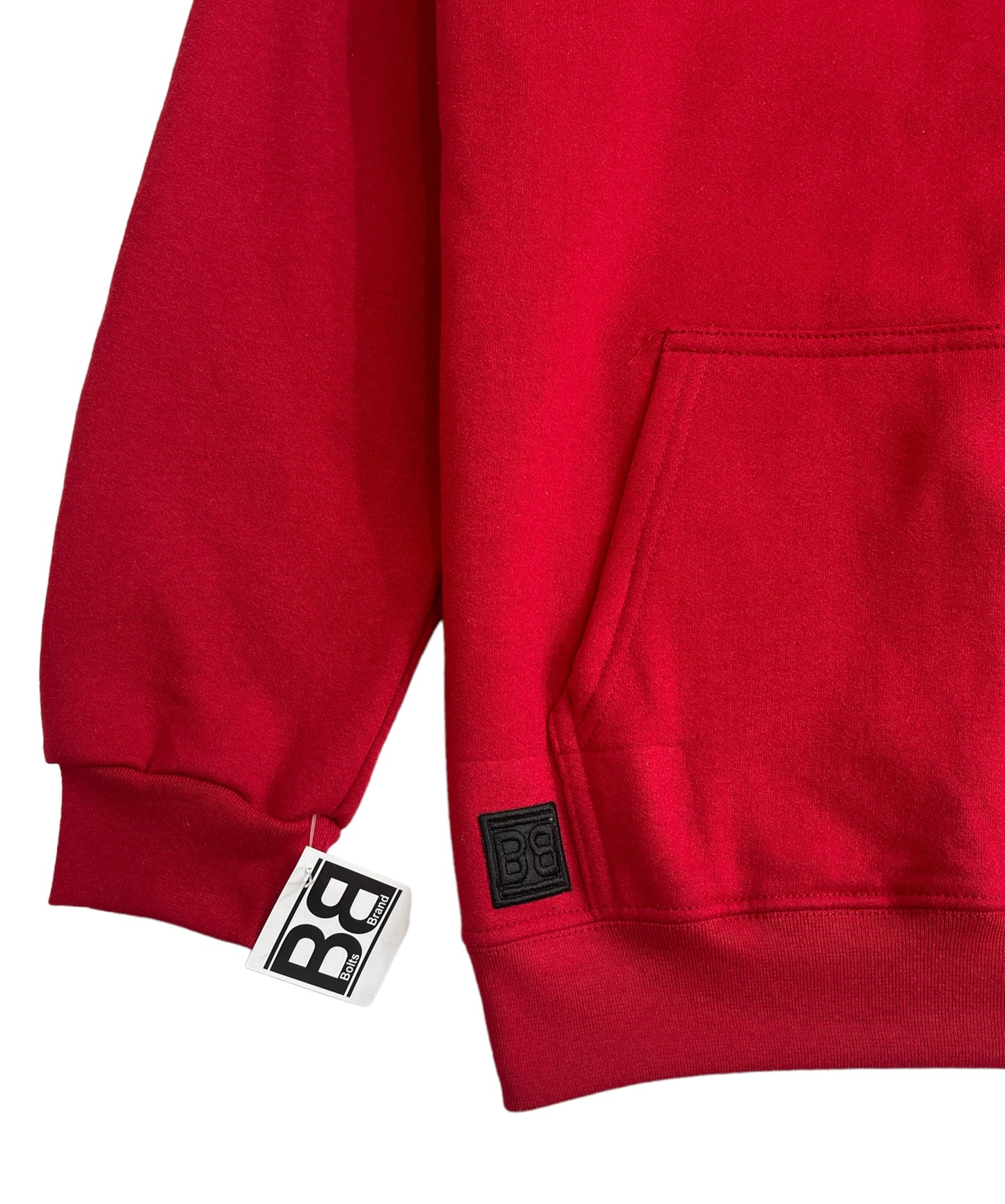 Bolts brand red hoodie