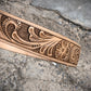 Natural handtooled belt