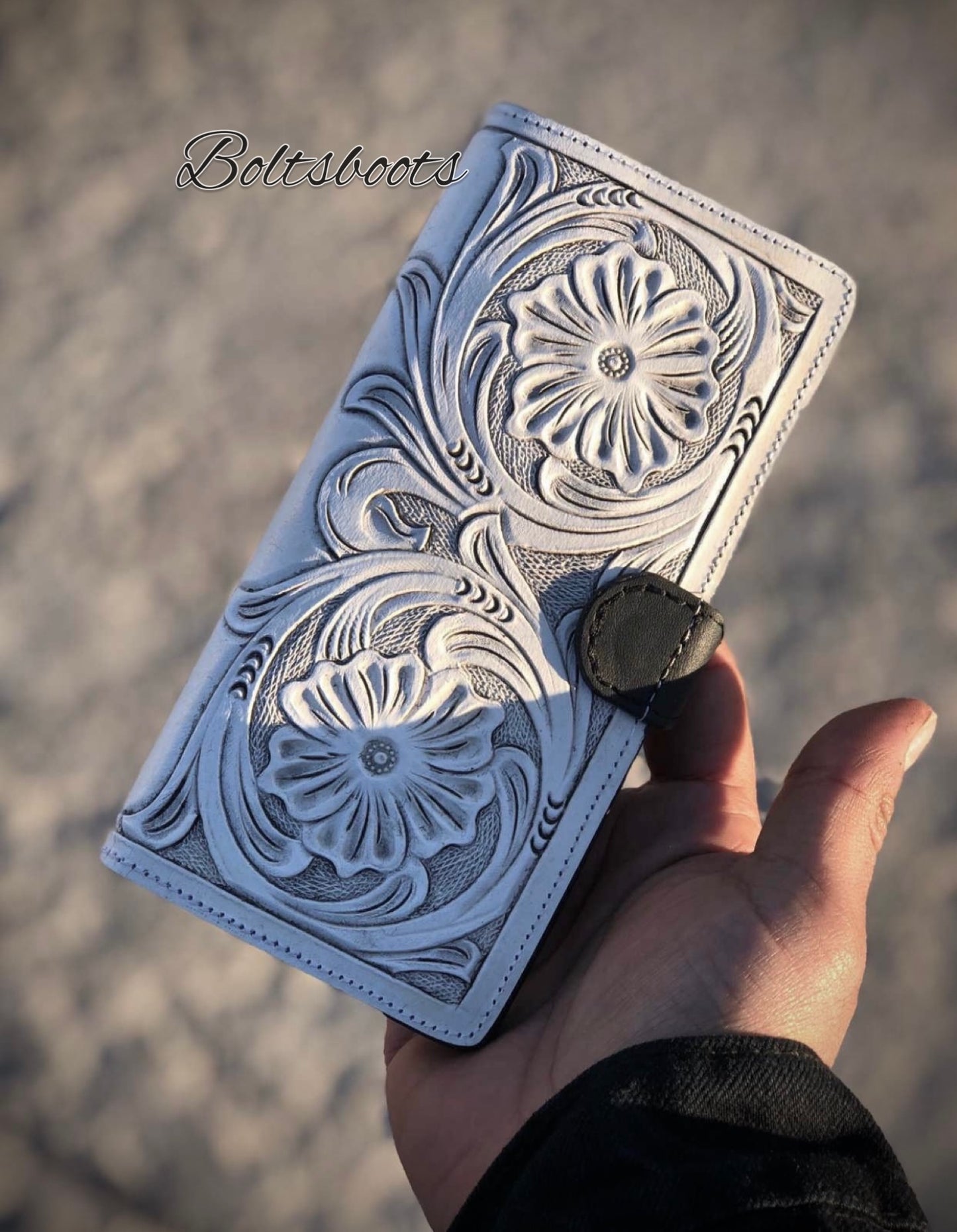 Alaska handtooled wallet