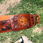 Mahogany 🧶 handtooled belt