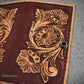 Mahogany California handtooled wallet by Boltsbootsbrand